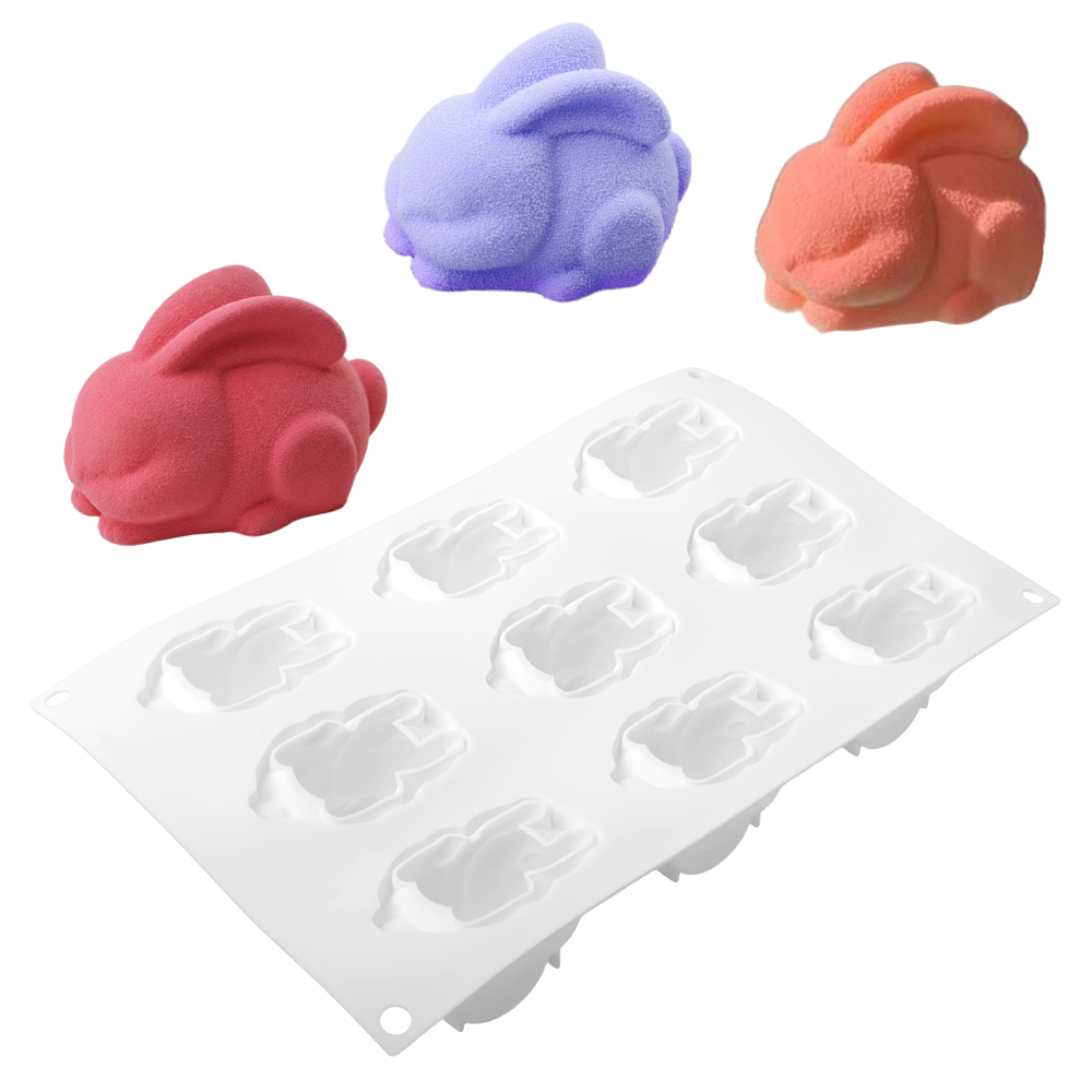 Moule en silicone 9 cavités mo - Bunny Cake Mold avis et prix